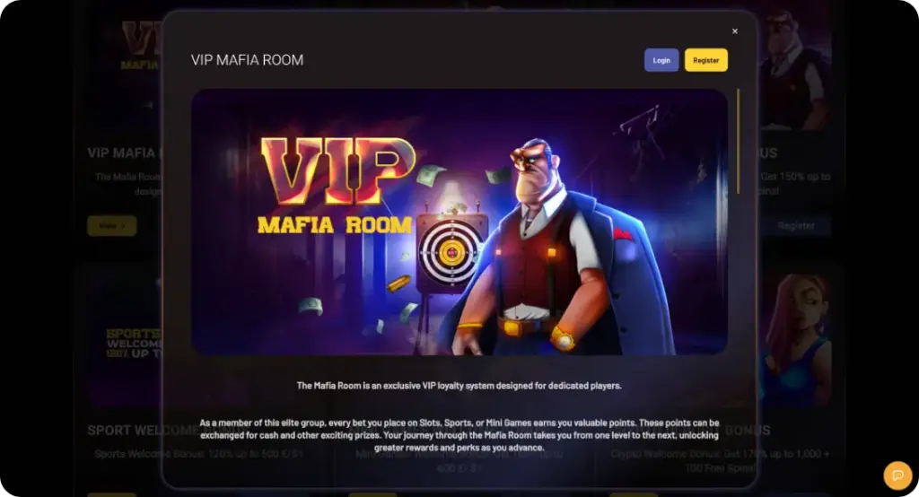 VIP Room Mafia casino online Don Bet