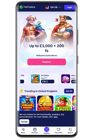 Visit the official Fortunica casino site